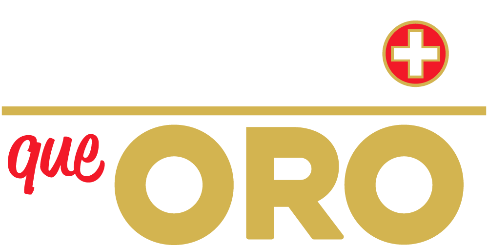 Logo Más que Oro PNG.